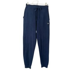 ALO 100% Cashmere Jet Set Joggers, Navy, Small